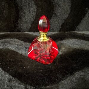 Red and Gold Perfume Bottle